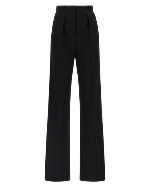Elisabetta Franchi Black Tuxedo-effect Trousers