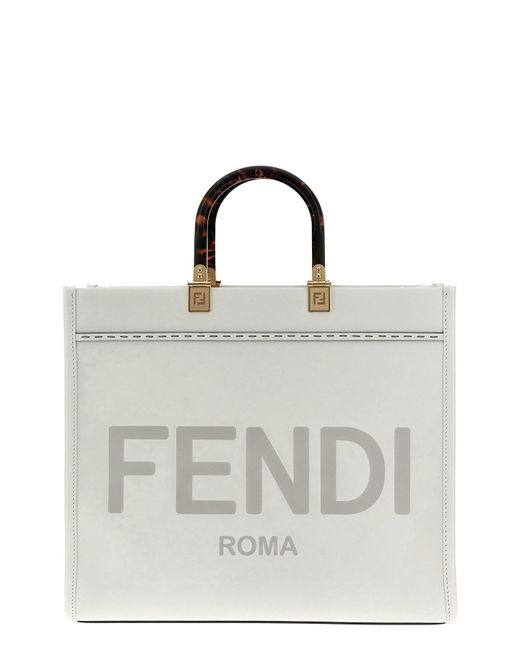 Fendi Multicolor ' Sunshine Medium' Shopping Bag