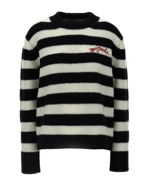 Marc Jacobs Black Striped Sweater
