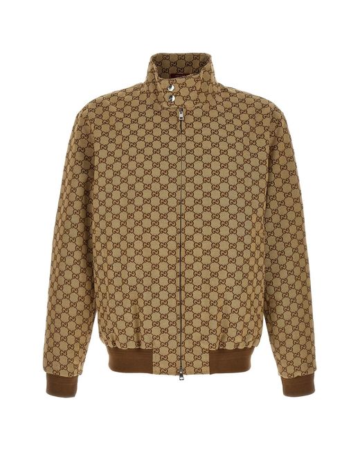 Gucci Multicolor 'Gg' Bomber Jacket for men
