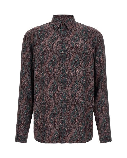 Dries Van Noten Gray 'caper' Shirt for men