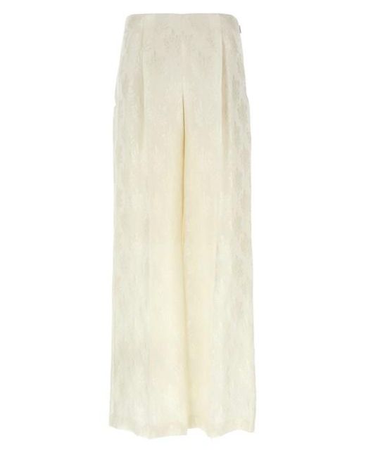 Fendi White Bouquet Pants