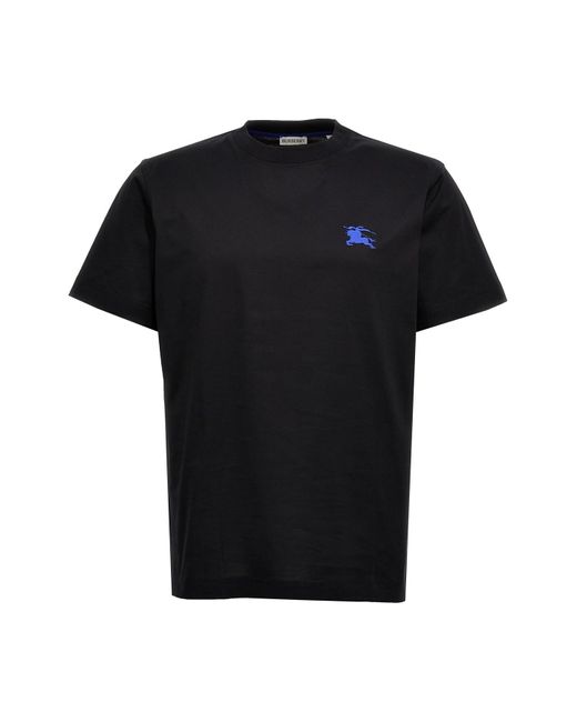 Burberry T-Shirt Mit Logostickerei in Black für Herren