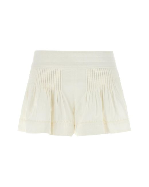Isabel Marant White 'cybila' Shorts