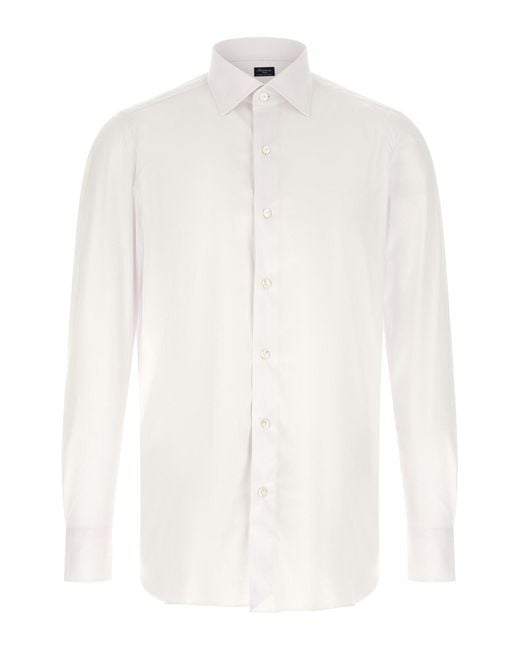 Finamore 1925 White Napoli Shirt for men