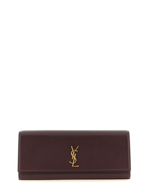Saint Laurent Purple 'kate' Clutch