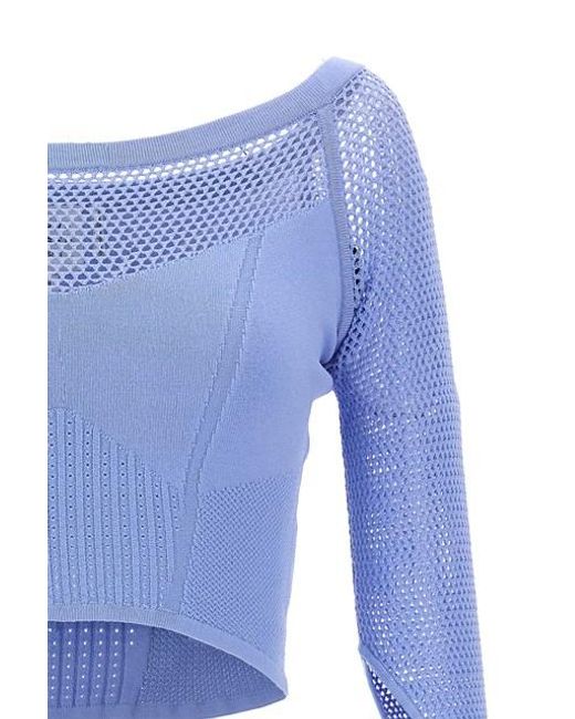 Top crop di Hervé Léger in Blue