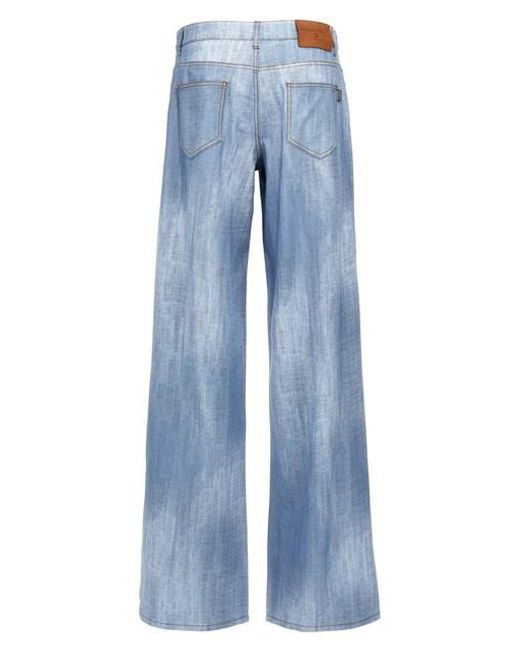 Pantalone effetto denim di Ermanno Scervino in Blue