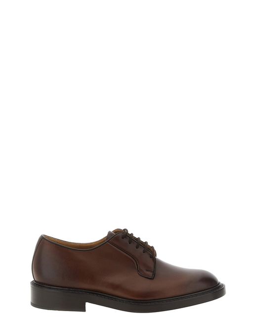 Tricker's Brown 'robert' Derby Shoes for men