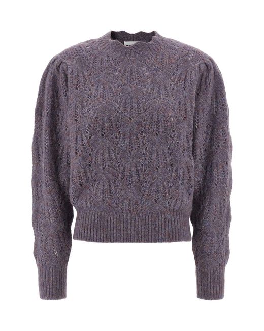Isabel Marant Purple Celestine Sweaters And Cardigans