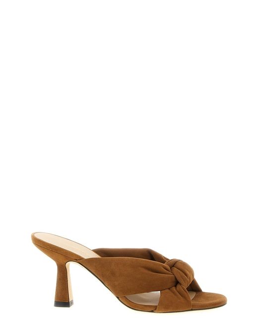 Stuart Weitzman Brown 'soplaya' Slides