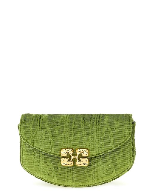 Ganni Green 'lulu' Wallet On Chain