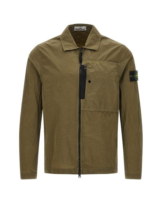 Stone Island Green '120004' Overshirt for men