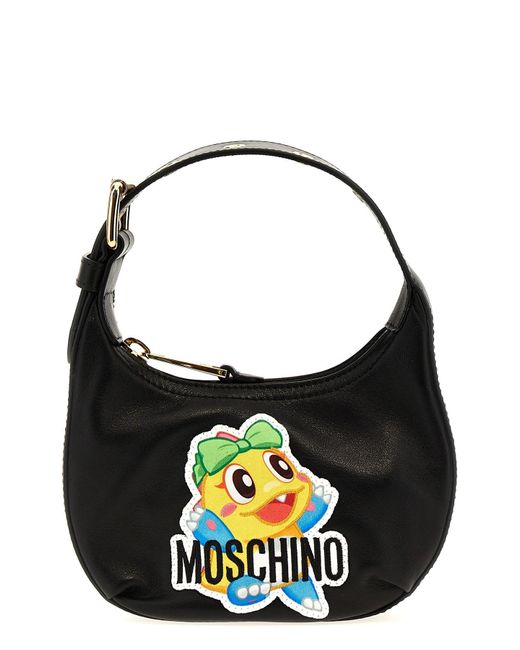 Moschino Black Handtasche "Bubble Bobble"