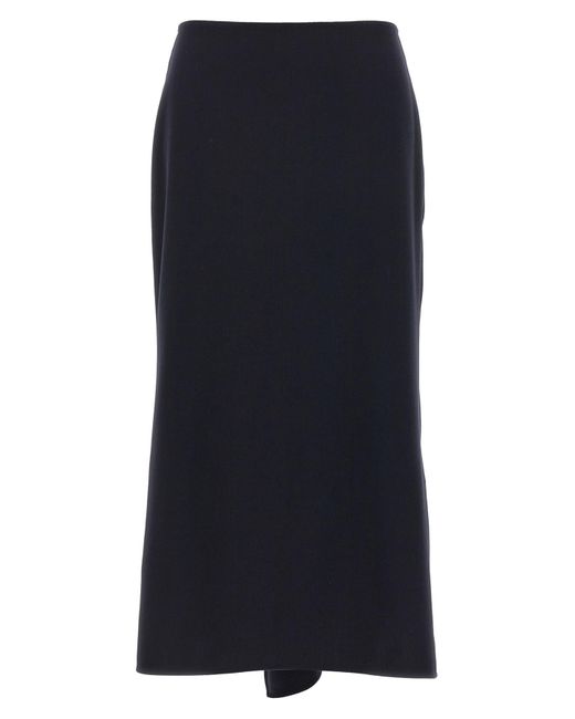 Victoria Beckham Blue 'kick Detail' Skirt