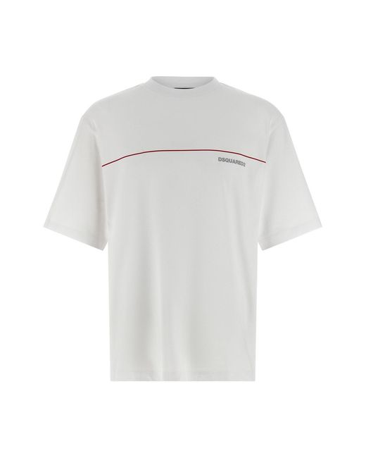 DSquared² White Printed T-shirt for men