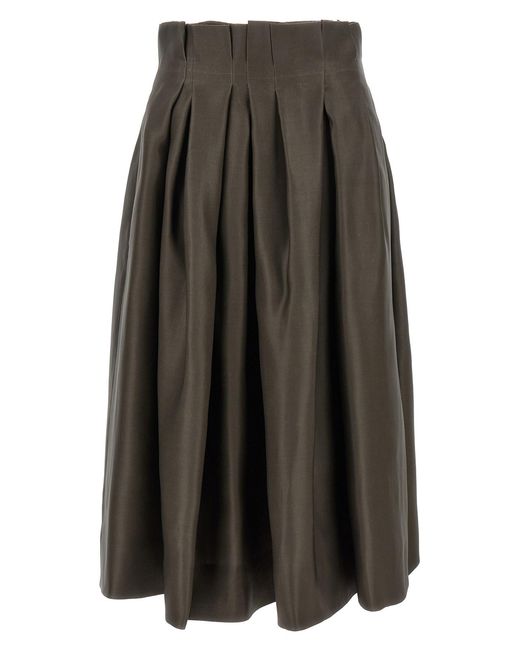 Khaite Gray 'astrid' Skirt