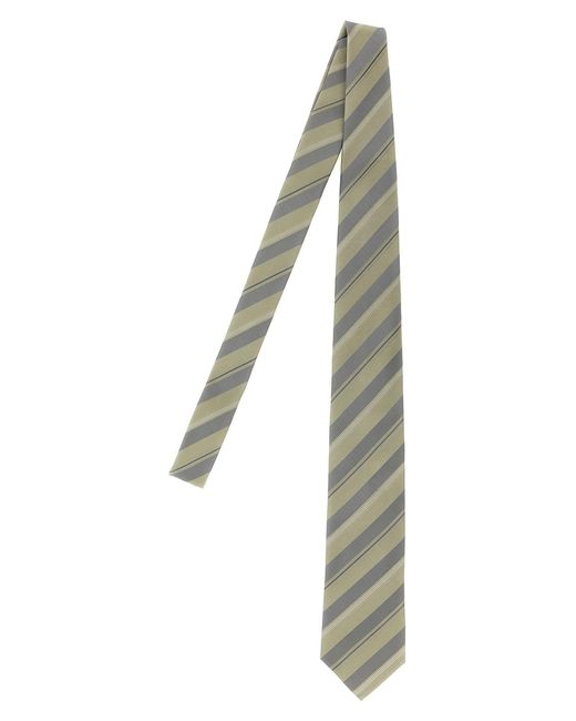 Brunello Cucinelli Natural Operated Stripe Tie for men