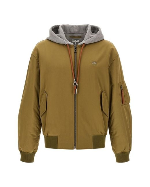 Loewe Green 'anagram' Keychain Bomber Jacket for men