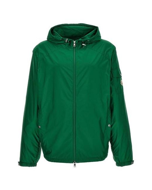 Moncler Green 'etiache' Hooded Jacket for men