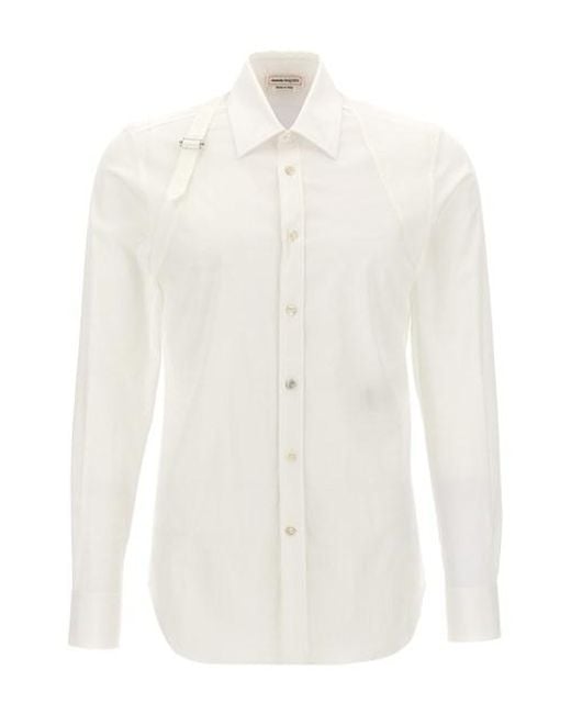 Alexander McQueen White 'harness' Shirt for men