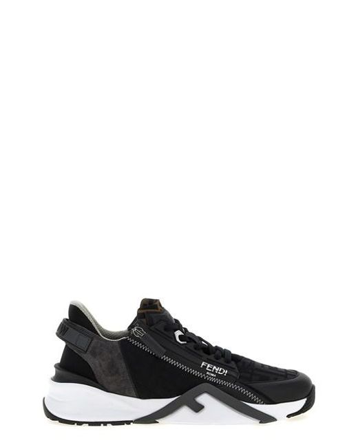 Fendi Black 'Flow' Sneakers for men