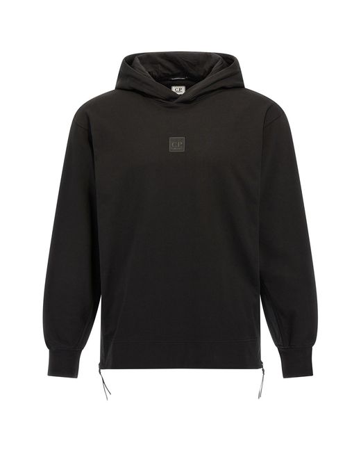C P Company Black 'the Metropolis Series' Hoodie for men