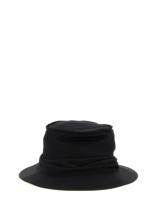 Yohji Yamamoto Black 'drape' Hat for men