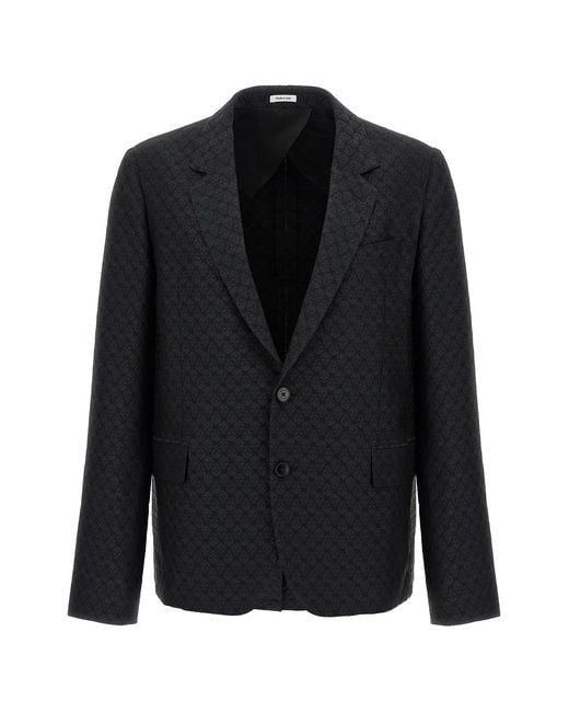 McQueen Black 'skull' Blazer for men