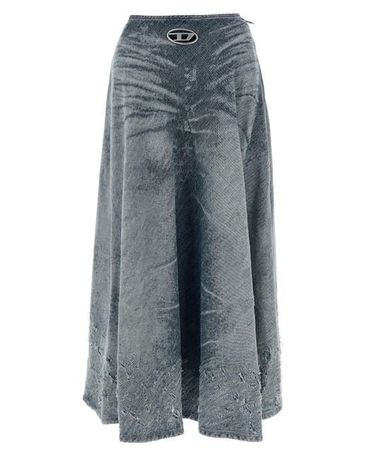 DIESEL Gray De-Annet-Fsh Skirts Light