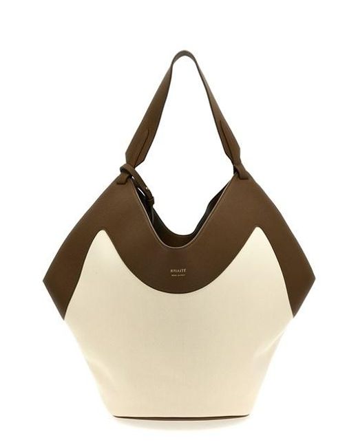 Shopping 'Medium Lotus Tote' di Khaite in Natural