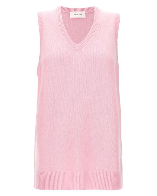 Sportmax Pink 'gimmy' Vest