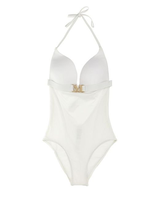 Max Mara White 'cecilia' One-piece Swimsuit