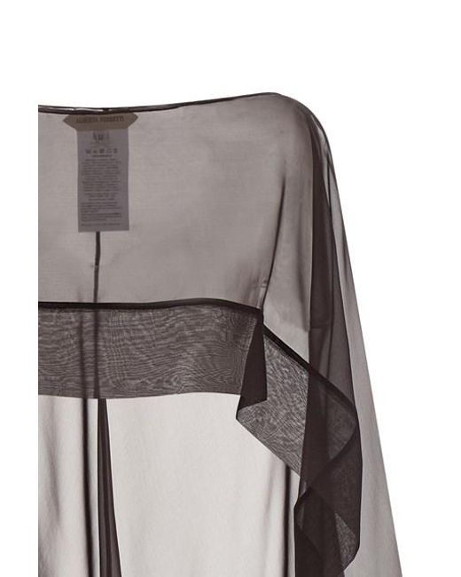 Sciarpa Chiffon di Alberta Ferretti in Gray