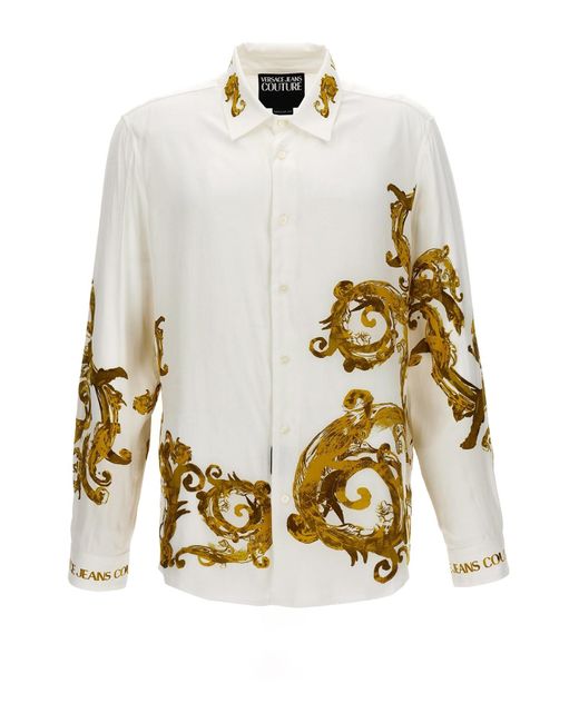 Versace White 'baroque' Shirt for men