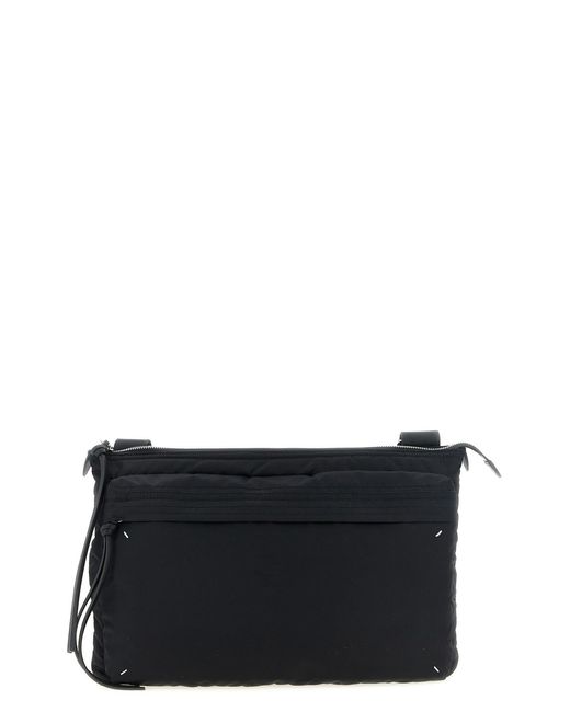 Maison Margiela Black 'zip Computer Bag East West' Crossbody Bag for men