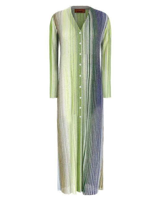 Missoni Green Sequin Long Cardigan