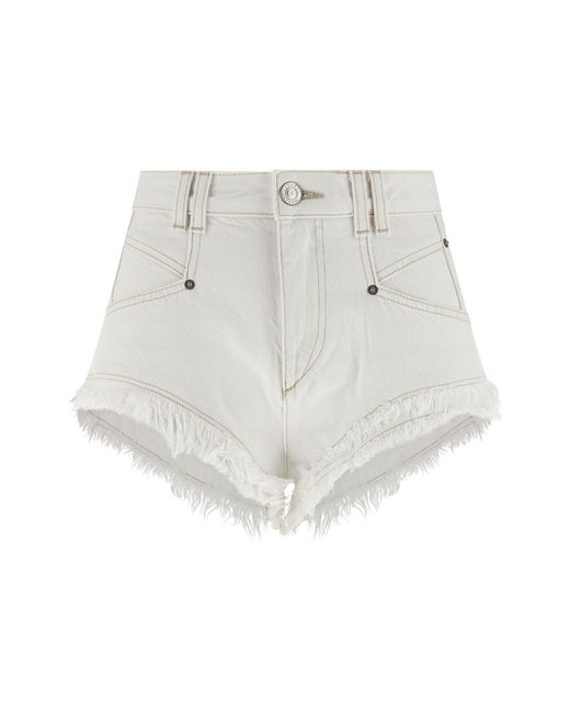 Isabel Marant White 'eneidala' Shorts