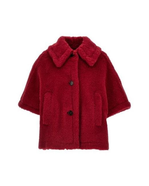 Max Mara Red 'Tenebre' Cape