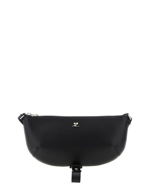 Borsa A Spalla 'Holy Eclipse' di Courreges in Black