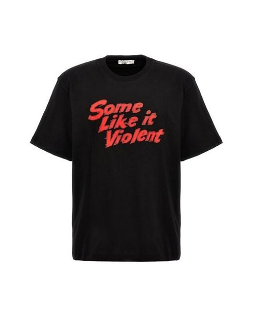 T-shirt 'Some Like It Violent' di Ih Nom Uh Nit in Black da Uomo