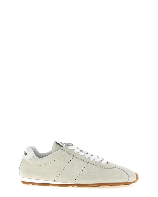 Miu Miu White Sneakers "Plume"