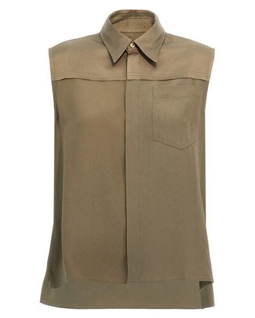 Camicia viscosa di AMI in Green