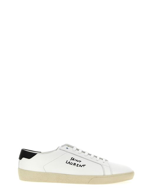 Saint Laurent White 'court Sl/06' Sneakers for men