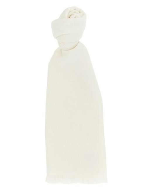 Sciarpa 'Diamante' di Brunello Cucinelli in White