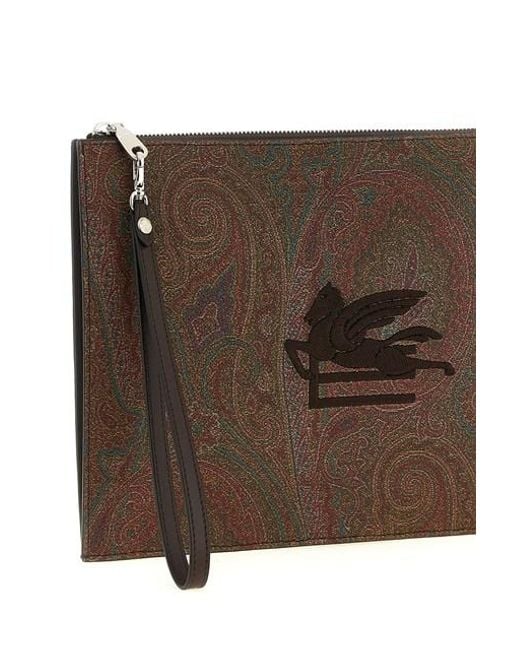 Pochette 'Essential Arnica' di Etro in Brown da Uomo