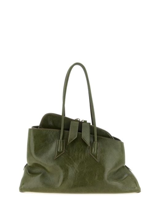 The Attico Green 'la Passeggiata Medium' Shoulder Bag