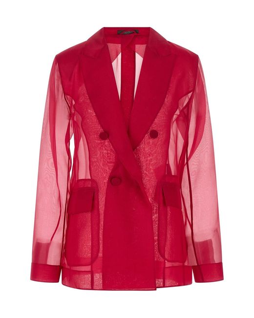 Max Mara Red 'mxeslogan' Blazer