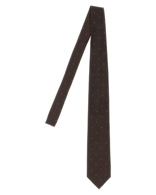 Tom Ford Black Polka Dot Silk Tie for men