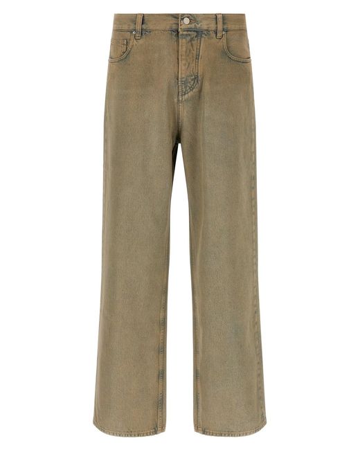 Amiri Brown Wide Leg Jeans for men
